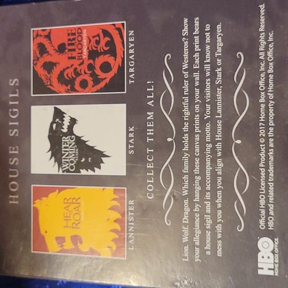 🍂Loot Crate Game of Thrones House Sigil: Lannister canvas wall print - Picture 13 of 16